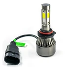 Light High Quality Aluminum Alloy Heat Dissipation And Waterproof 4-sided Luminous COB Light Source LED Car Headlight