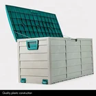Plastic Box Outdoor Plastic Storage Box Garden Outdoor Storage Plastic Box Utility Chest Cushion Shed Box 290L Patio Toys