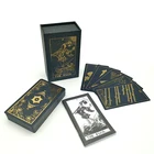 Family Tarot Decks Wholesale New Gold Foil Tarot Home Game Witch Moon Tarot Family Game Cards