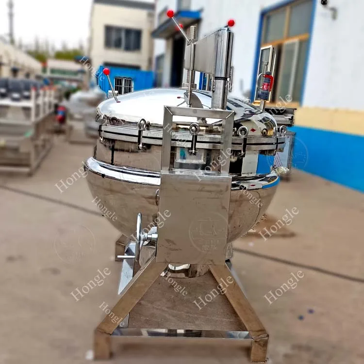 New Design Automatic Pot Mixer Double Tilting Cooking Steam Jacketed Kettle With Great Price manufacture