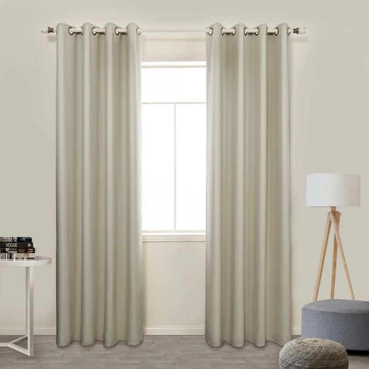 Wholesale 100% polyester european gold simple window curtains for the living room