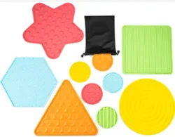 New Sensory Toys Autism Sensory Exploration Toy Set Children Educational Silicone Texture Circle Toy Mat For Kids