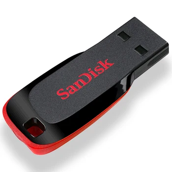 100% original SanDisk CZ50 Cruzer Blade 16GB 32GB 64GB 128GB USB 2.0 Pen Drive 8GB USB Stick USB Flash Drive PenDrive