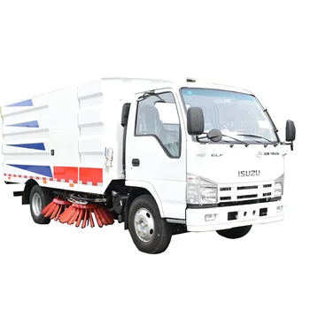 4X2 city street and runway and airport i suzu brand new vacuum diesel road sweeper truck for sale