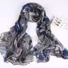 Scarf 2021 New Geometric Printed Spring Autumn Voile Scarf For Women
