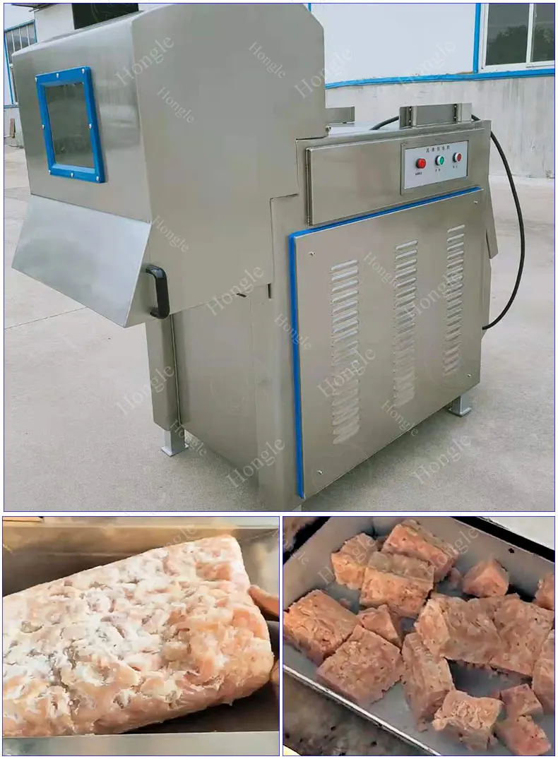 11 Frozen Butcher Meat Cutter Machine Cube Automatic Chicken Cutting Machine Goat Dicer Beef Meat Cutting Machine Price supplier