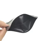 Recycle Bags 100% Recycle Biodegradable Custom Logo Resealable Matte Black Pvc Foil Mylar Ziplock Bags Stand Up Pouch