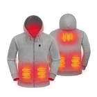 Jacket New 100% Cotton 5V USB Power Supply Plus Size Rechargeable Battery Unisex Heated Hoodie Jacket