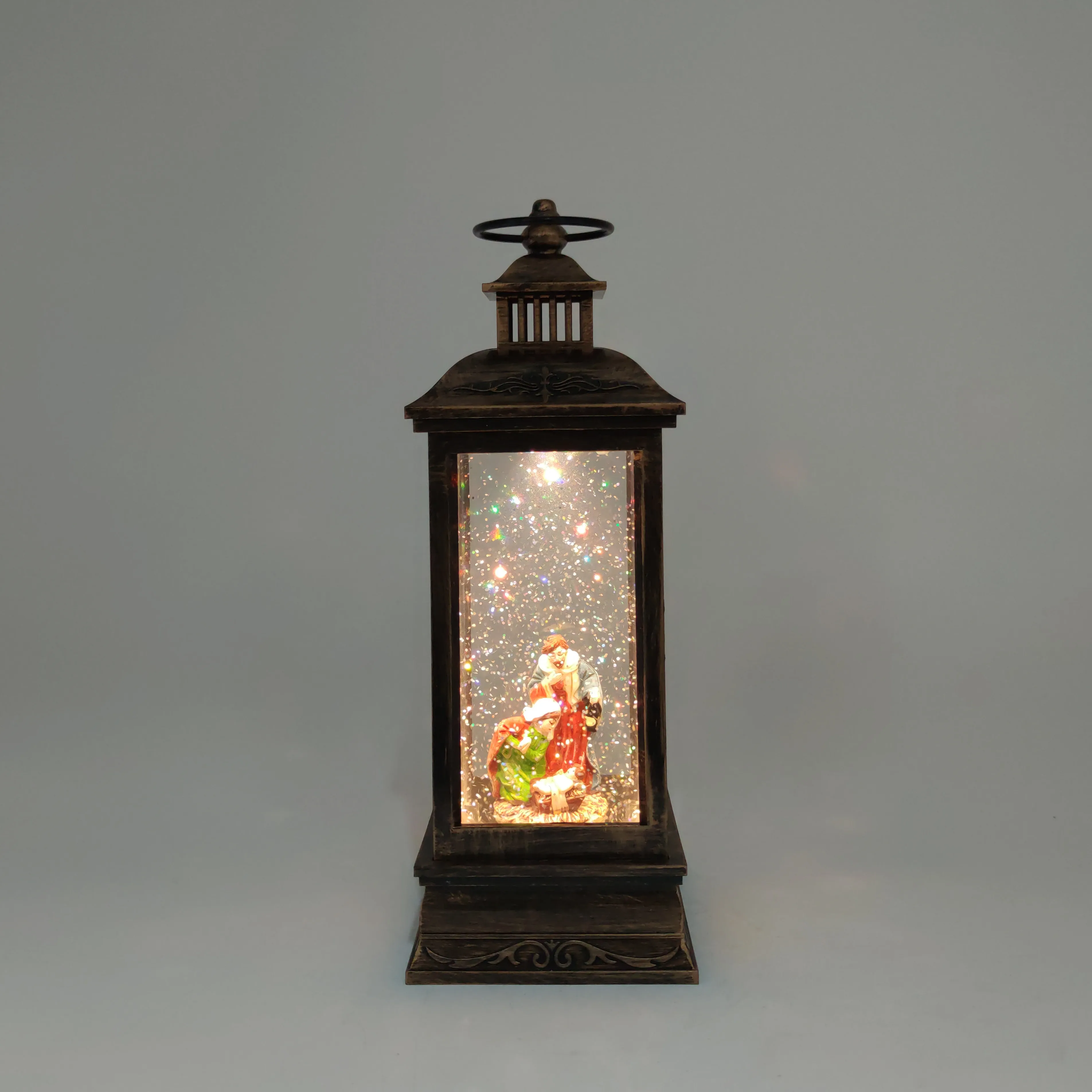 Christmas tree hanging ornament musical snow Lantern room night lamp table decoration supplier