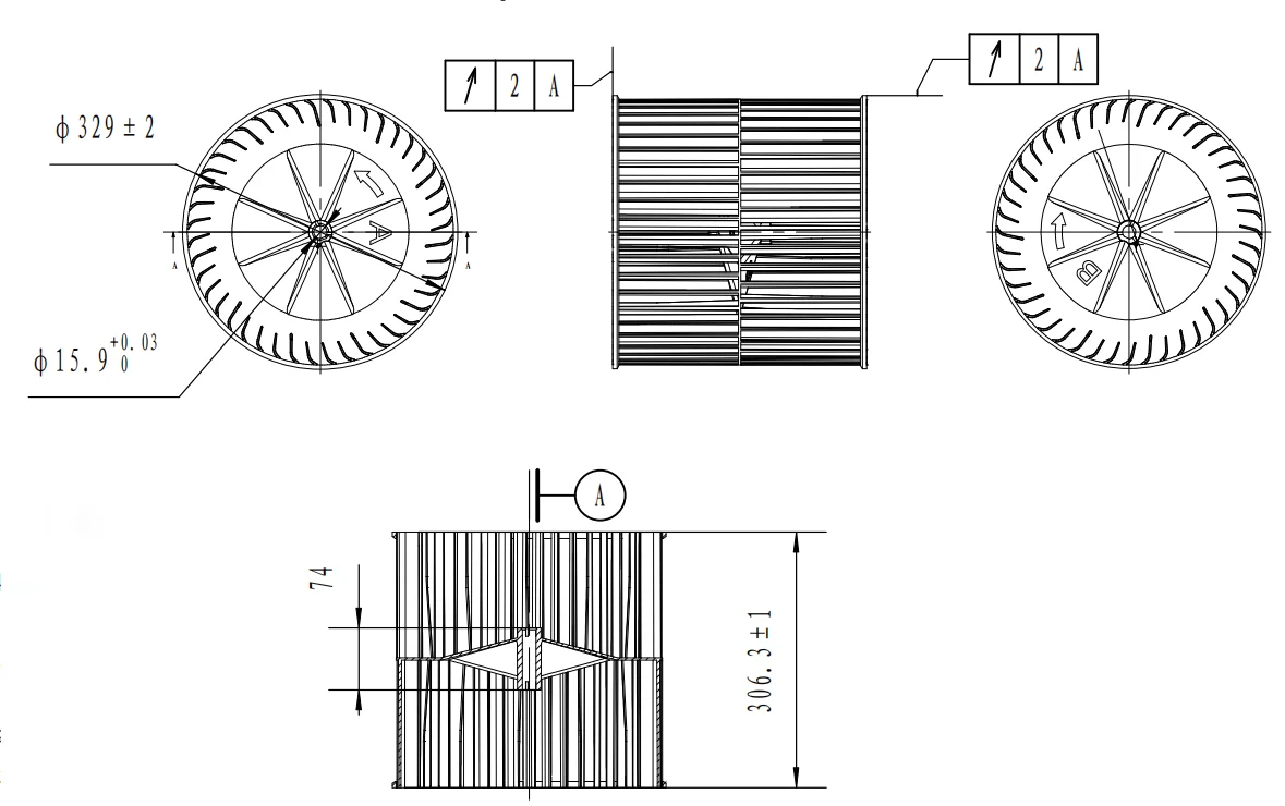Centrifugal Fan, Plastic, ABS - detail 2