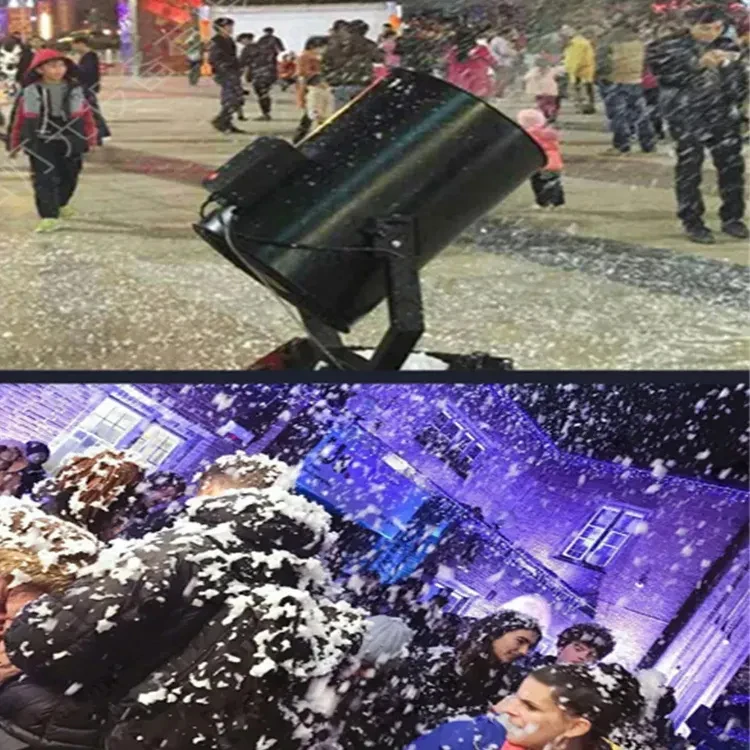 Stage Effect Equipment Snow Cannon Machine Dmx Remote Control 3000W Moving Head Snow Machine