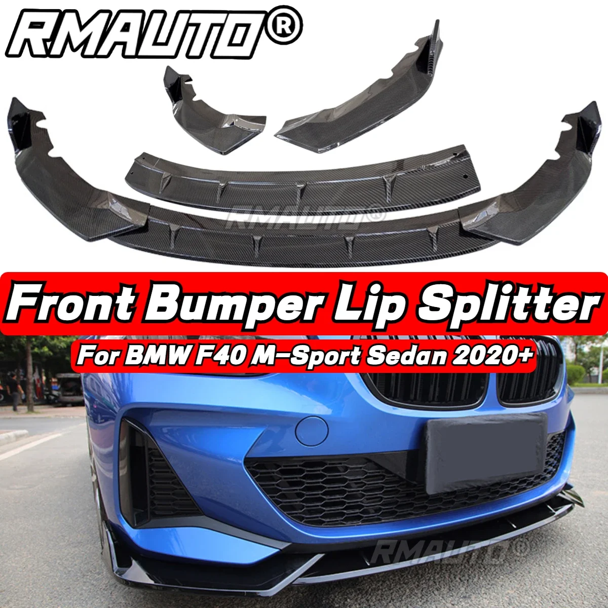 F40 Front Lip Bumper Splitter Diffuser Spoiler Bumper Guard Body Kit ...