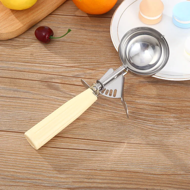 Full Sizes 304 Stainless Steel Ice Cream Trigger Scoop