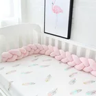 Baby Crib Soft Newborn Sleep Bed Pads Baby Braided Crib Bumper