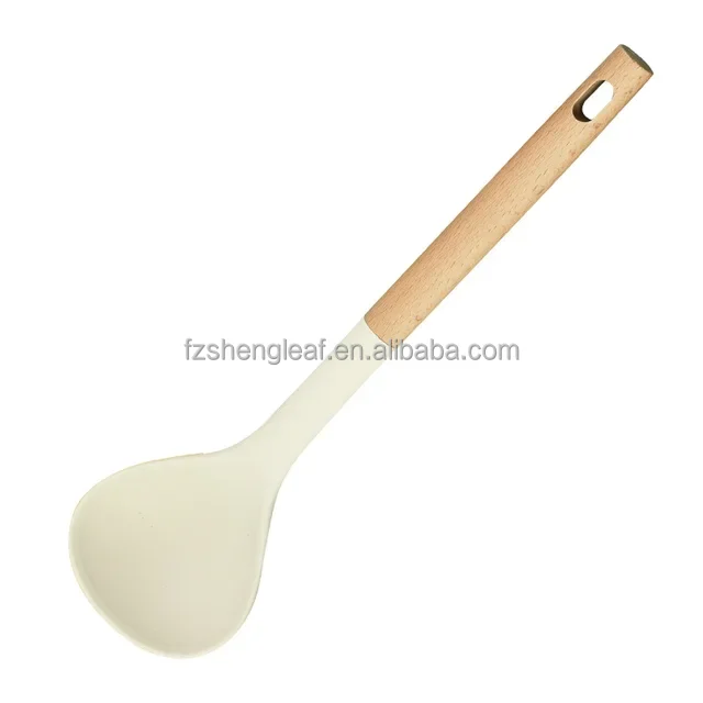 product white 7 piece novelty food grade silicone kitchen utensil set with spoons and spatula durable kitchen tools-5