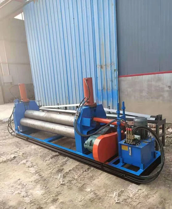 Manual Asymmetrical Plate Steel Metal Rolling Machine 3 Rollers Bending