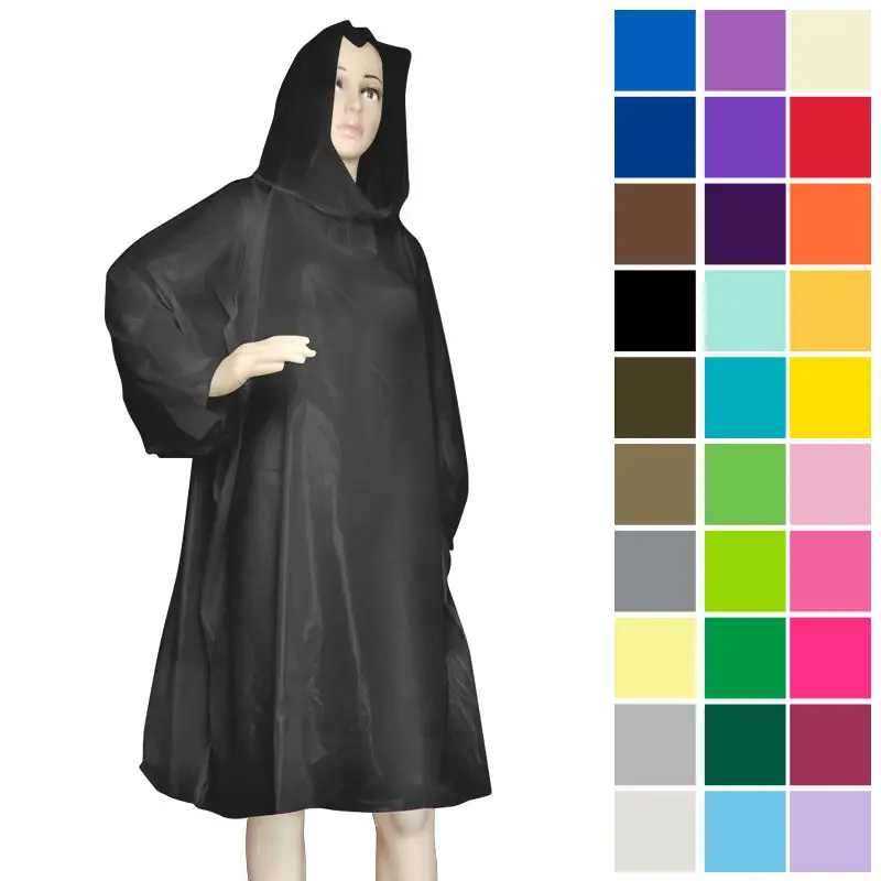 Korean Style Rain Coat High Vis Yellow PVC Rain Suit With Hood