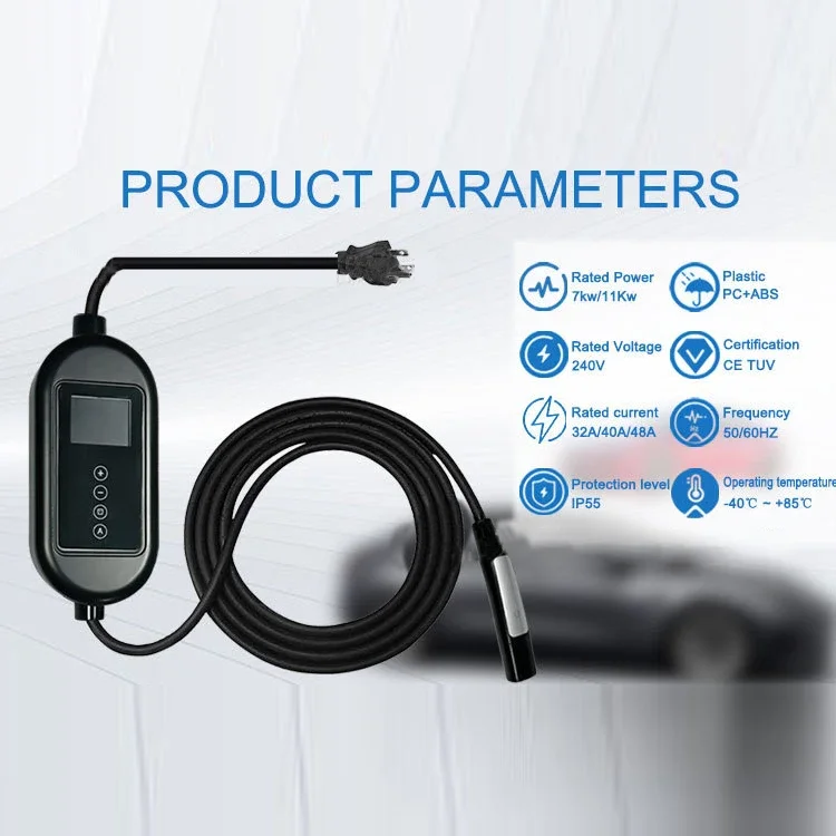 Tesla Electric Vehicle Mobile Charging 32a Fast Home Charging Ac