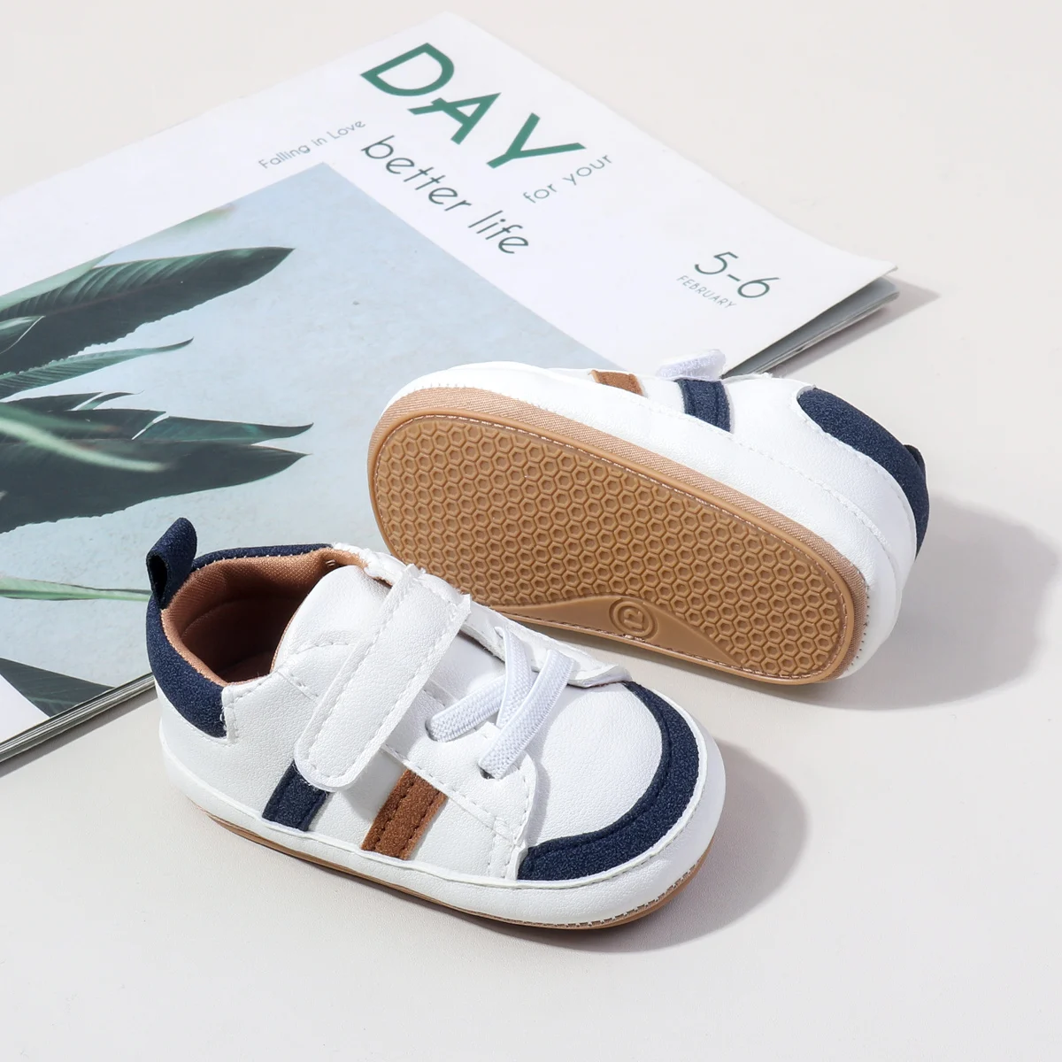 Wholesale Anti-slip TPR Outsole Baby Toddler Boys Girls Sport Shoes manufacture