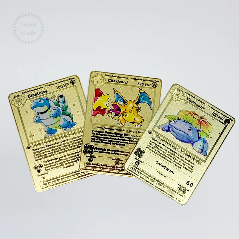 1st Edition Charizard Blastoise Venusaur Gold Metal Pokemon Cards Gx Ex Buy Charizard Pokemon Cards 1st Edition Blastoise Cards Gold Metal Pokemon Cards Product On Alibaba Com