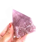 Quartz Crystal Crystal Rose Quartz Point Wholesale Angel Aura Rose Quartz Point Electroplating Crystal Tower