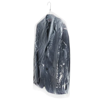 Clear Plastic Dry Cleaning Garment Bags Poly Clothes Hanging Bags for Home Closet