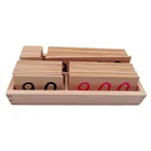 Number Montessori Education Large Math Flash Cards Montessori Number Cards Wooden