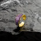 Fashionable Enamel Rings Jewelry Women Designer 18k Ring Enamel Bohemia Enamel Rings