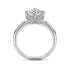 Silver Ring Couple Rings Ready To Ship High End 925 Sterling Silver Engagement Wedding Ring For Couple