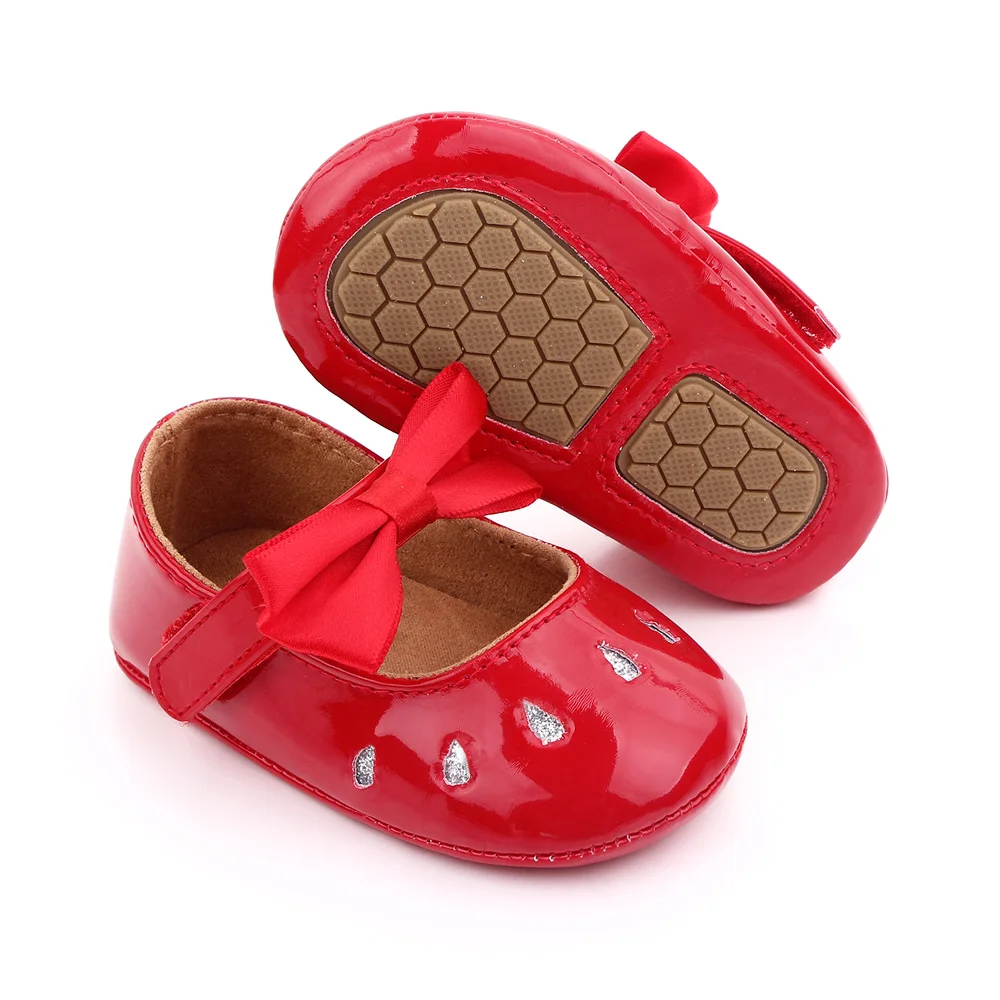 Hot Selling Beautiful Soft PU Leather Baby Girl Shoes Dresses Shoes for Babies details