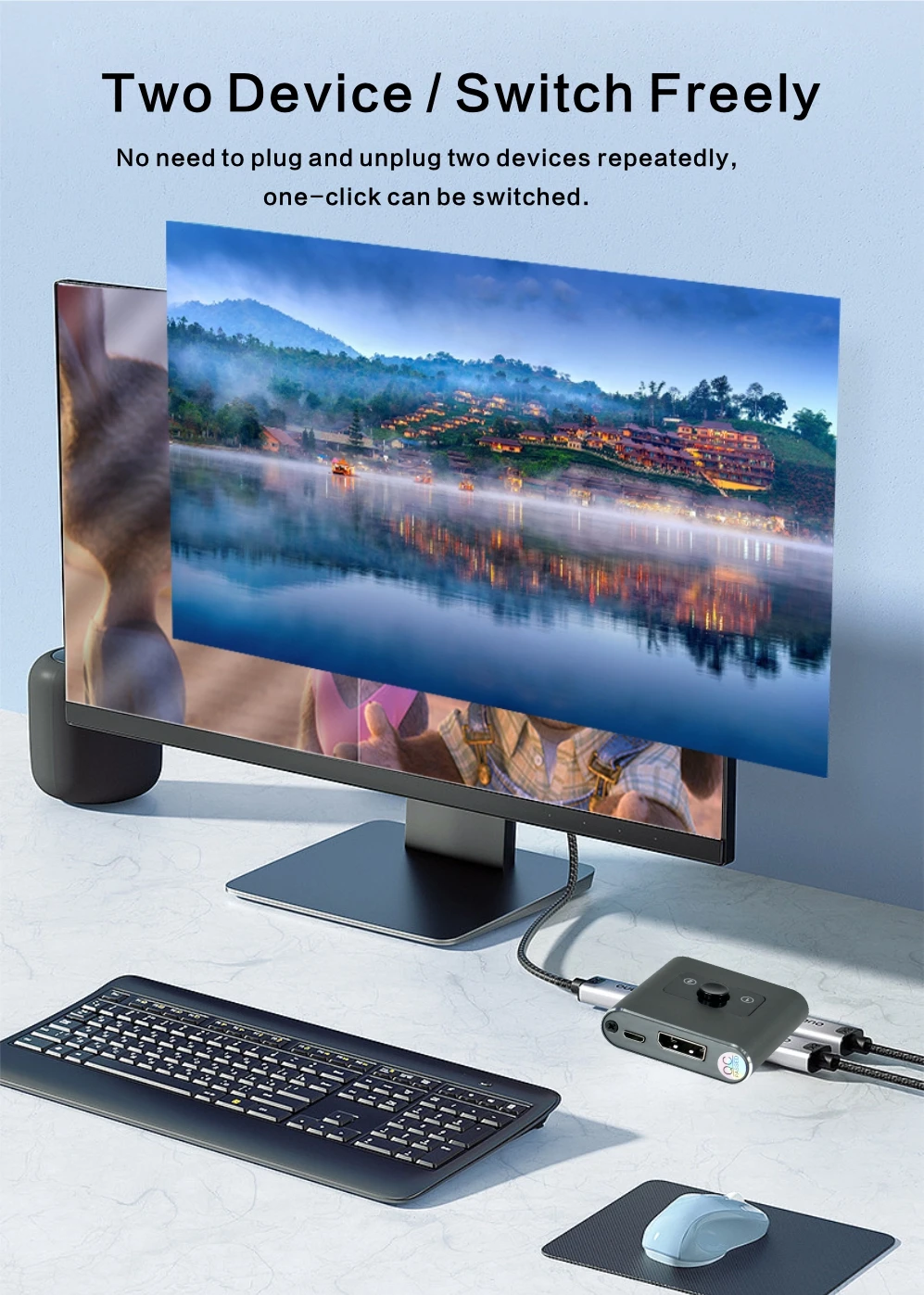 8K HDMI 2.1 3D-Bidirektionsschalter HDCP2.3 HDR HDMI-Schalter