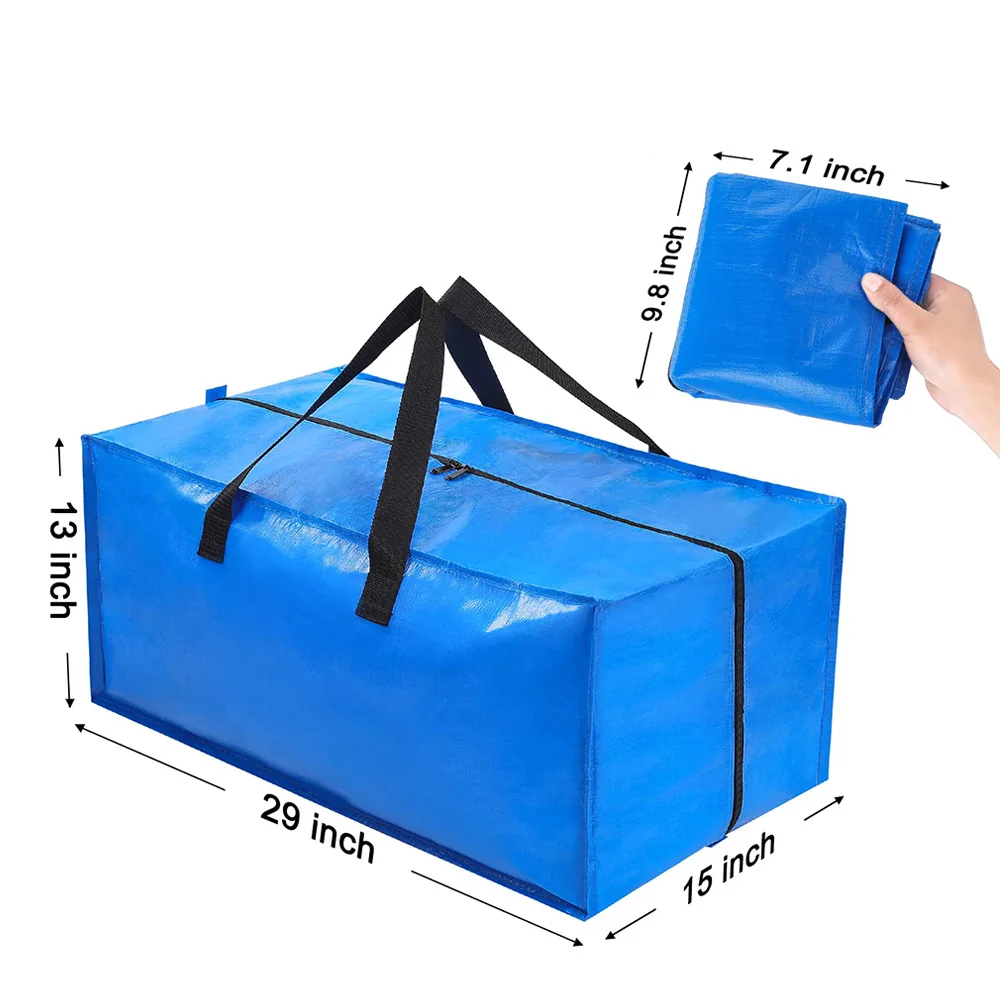 Wholesale Large Capacity Moving Travel Bag with Zipper Handle Custom Storage PP PE for Shopping for Travel supplier