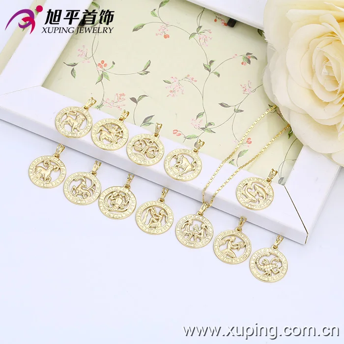 32169 Xuping zodiac wholesale fashion star signs korean 14k gold plated pendant
