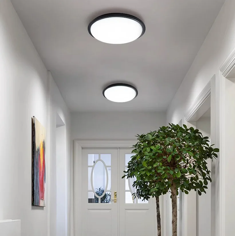 Super bright indoor LED wall light IP54 waterproof outer stairway corridor household circular oval light