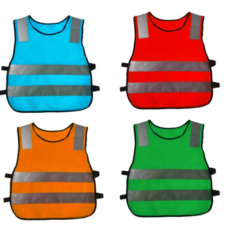 Kids Reflective Safety Vest For Running Cycling Walking Children Reflective Hi Vis Safety Waistcoat Sport Group School