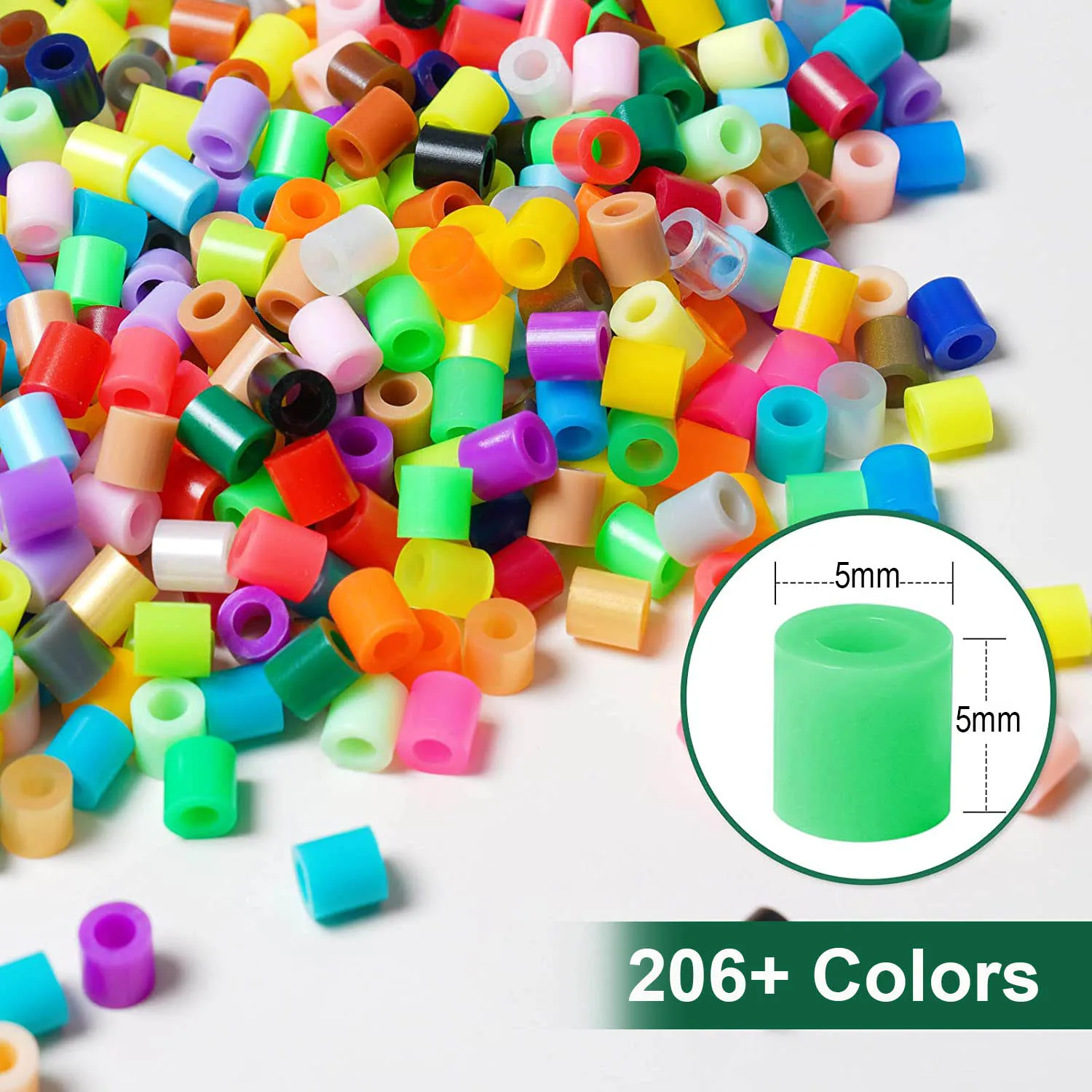 China Factory Wholesale Beads Multi Color Perler Pe Beads 5mm Fuse Beads Kit for Kids Diy Craft with Pattern