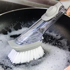 Brush Cleaning Cleaning Brush Soap Dispensing Palm Brush Kitchen Brush For Dish Pot Pan Sink Cleaning