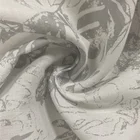 Cotton Fabric 55%linen 45% Cotton Reactive Printing Poplin Woven Kids Wear Fabric