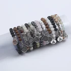 Round Bead Bracelet Hot Sale Chakra Yoga Healing Stone 8mm Natural Round Stone Beads Bracelets For Human