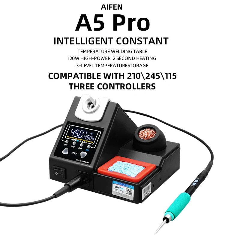 Aifen A Pro W Digital Soldering Station Using Soldering