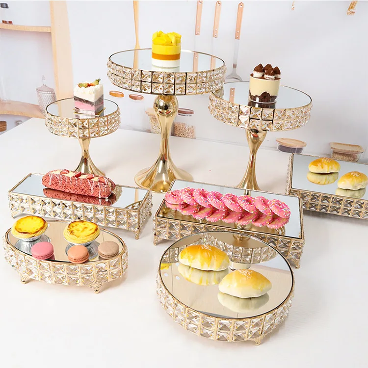 New Year luxury cake stand snack dessert display stand set for wedding decoration party decorations cake stand set