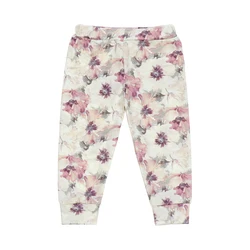 trending products 2023 new arrivals girl pants floral fabric print cotton Flared pants with hairbands