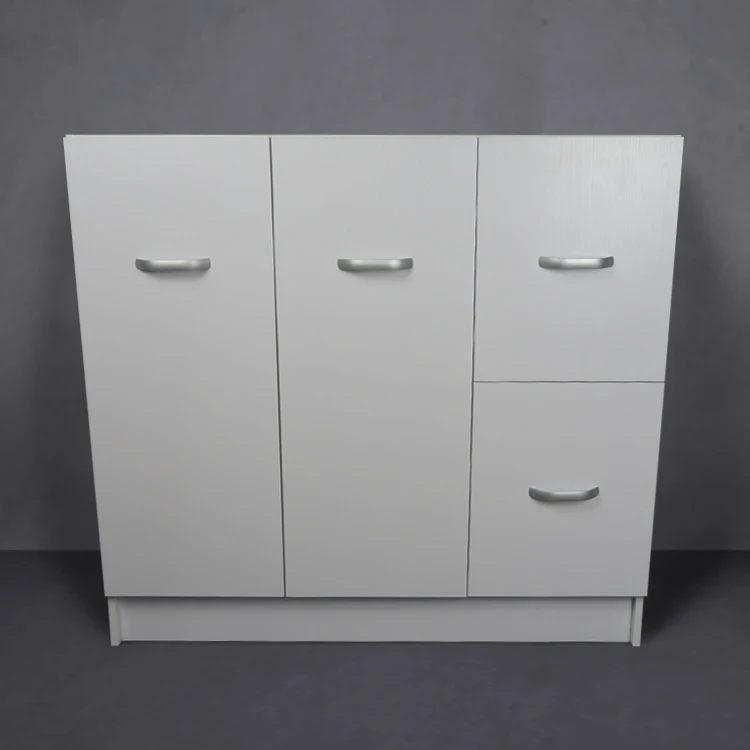 Tarpul Modern Nordic Design White Bathroom Vanity Cabinet Stainless Steel MDF Wooden Plywood Board Floor Mounted 5 Year Warranty manufacture