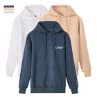 White Sublimation Print Pullover Long Sleeve Sweatshirts Premium Plain White Soild Color Hoodies Unisex Bulk