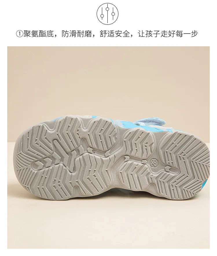 2025 Summer New Anti-collision Toe Children's Sports Sandals Soft Bottom Beach Shoes for Girls and Boys New Design for Wading supplier