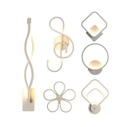 New creative bedroom bedside wall lamp living room background wall led light modern simple aisle stair lamp