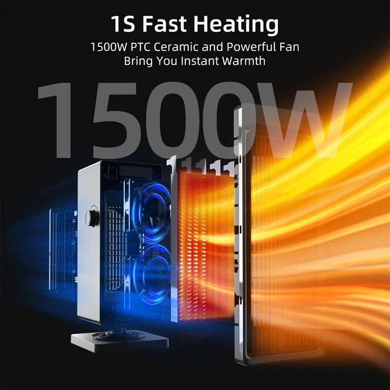 Home Electric Heater, Portable, PTC - detail 8