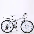 Bicycle Full Suspension Folding Bike Bicycle Magnesium Alloy Rim Foldable Mountainbike 26 Inch Folding Mountain Bike