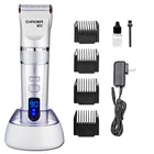 Professional Professional Cordless Titanium Ceramic Hair Clippers For Barbers With Adjustable Speed Settings LCD Display