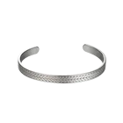 Bangle Textured Open Bangle 925 Silver Men Bangle